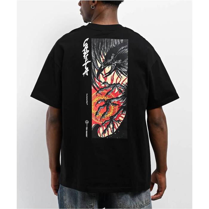 【★百貨店SALE★6/11真夜中2時迄】Capita Snowboards 【 Capita Kazu Black T-Shirt Men\u0027s Black 】 黒いこと 黒いこと ティーシャツ メンズ 黒いこと 黒いこと