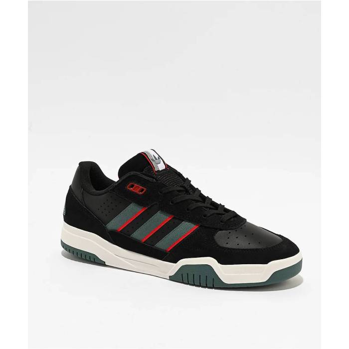 【★百貨店SALE★6/11真夜中2時迄】アディダス Adidas 【 Tekkira Cup Core Black Preloved Teal \u0026 Better Scarlet Skate Shoes Men\u0027s Black 】 中核グループ 黒いこと 黒いこと Skate 滑る シューズ 運動すること靴 メンズ 黒いこと 黒いこと