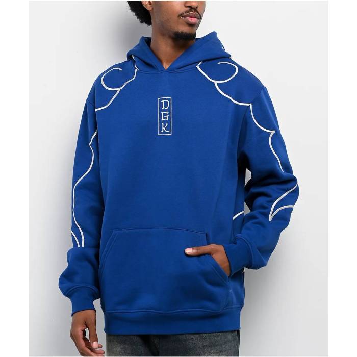 【★百貨店SALE★6/11真夜中2時迄】DGK Dgk 【 Arashi Blue Heavyweight Hoodie Men\u0027s Blue 】 青碧 青碧 フーディー パーカー メンズ 青碧 青碧
