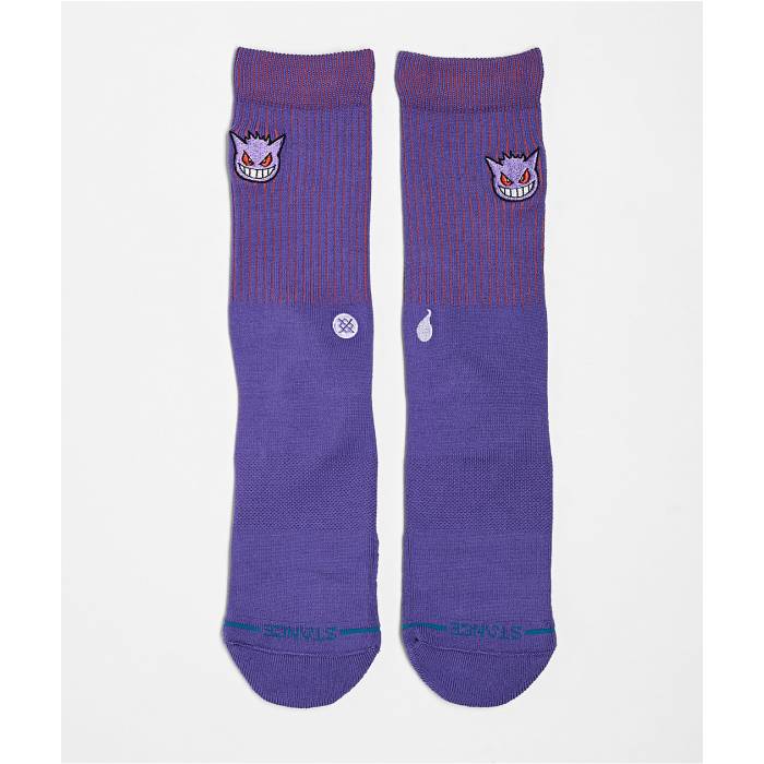 スタンス Stance 【 X Pokemon Gengar Purple Crew Socks Men's Purple 】 Purple 紫・パープル クルー ソックス・靴下 メンズ Purple 紫・パープル