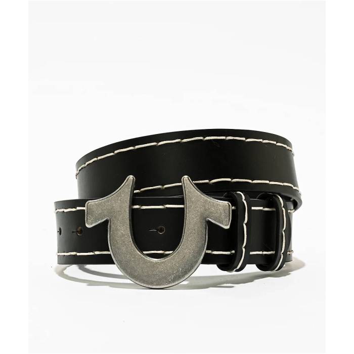 トゥルーレリジョン True Religion 【 Lucky Break Black Belt Men\u0027s Black 】 黒いこと 黒いこと 胴締め メンズ 黒いこと 黒いこと