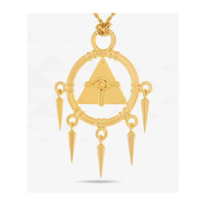King Ice 【 X Yu-Gi-Oh! Millennium Ring Gold Necklace Men's Gold 】 ゴールド ネックレス メンズ ゴールド|スニケス