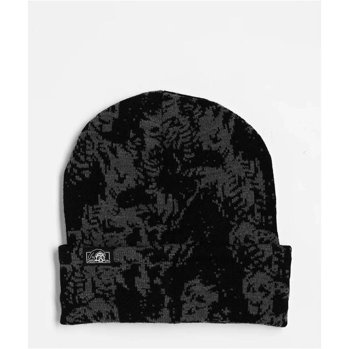 Lurking Class By Sketchy Tank 【 Neptune Black & Grey Beanie Men's Black 】 黒色 ブラック 灰色 グレー キャップ 帽子 メンズ 黒色 ブラック