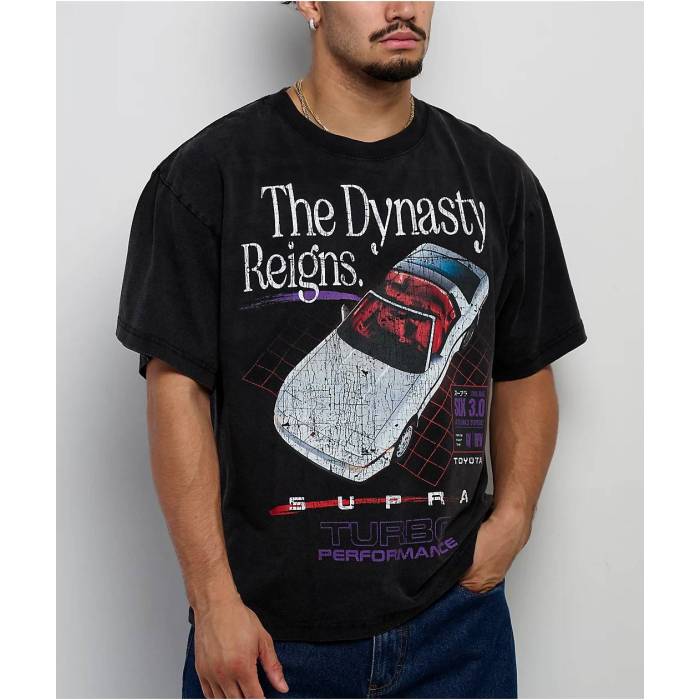【★百貨店SALE★6/11真夜中2時迄】Toyota 【 Trd Supra Turbo Vintage Black T-Shirt Men\u0027s Black 】 Supra スープラ ターボ vintage ビンテージ・ヴィンテージ 黒いこと 黒いこと ティーシャツ メンズ 黒いこと 黒いこと