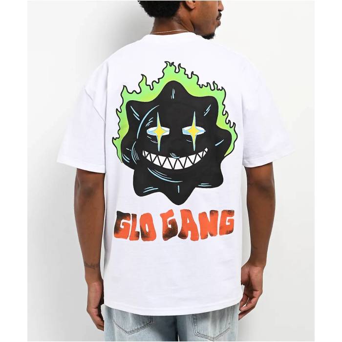 Glo Gang Worldwide 【 Glo Gang Night Sun White T-Shirt Men's White 】 ナイト 白色 ホワイト Tシャツ メンズ 白色 ホワイト|スニケス