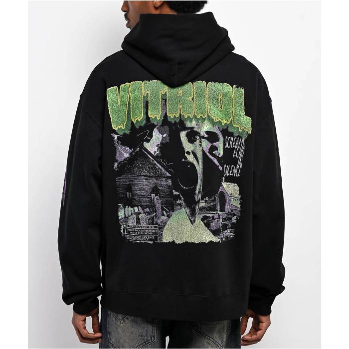 【★百貨店SALE★6/11十二時2時迄】Vitriol 【 Echo Black Hoodie Men\u0027s - 】 黒いこと 黒いこと フーディー パーカー メンズ NULL