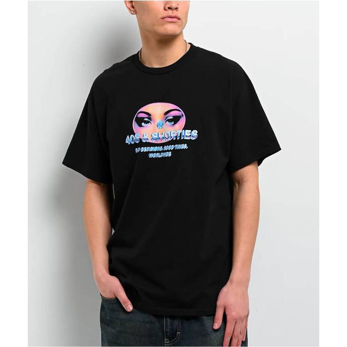 40S & Shorties 【 Eyes Without A Face Black T-Shirt Men's Black 】 黒色 ブラック Tシャツ メンズ 黒色 ブラック