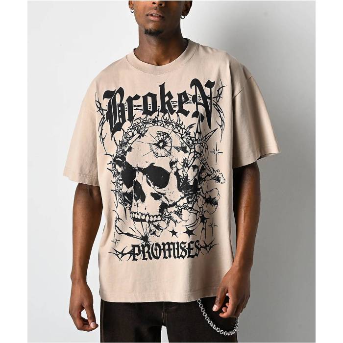 Broken Promises 【 Skullbreaker Tan T-Shirt Men's Natural 】 Tシャツ メンズ ナチュラル｜スニケス