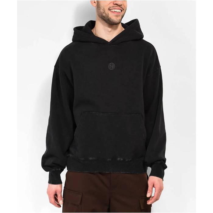Ninth Hall Fundamentals 【 Black Boxy Hoodie Men's Black 】 黒色 ブラック フーディー パーカー メンズ 黒色 ブラック|スニケス