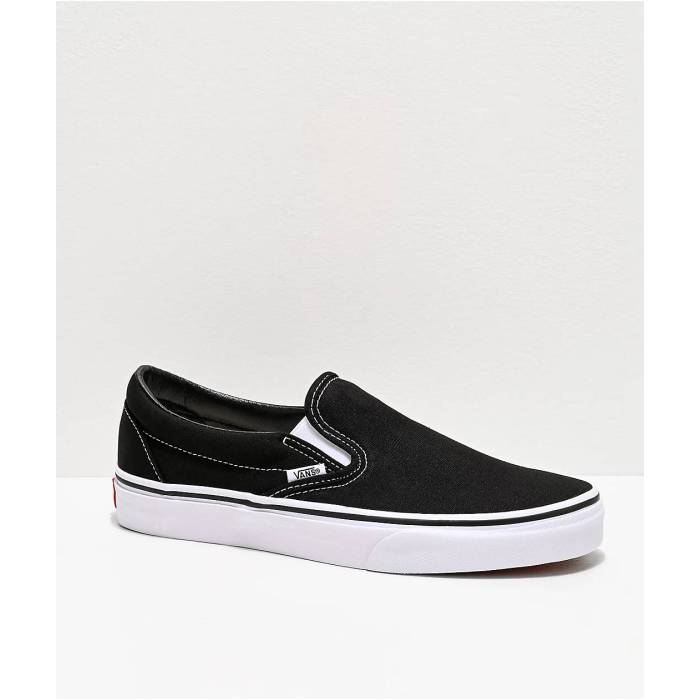 【★百貨店SALE★6/11真夜中2時迄】ヴァンズ Vans 【 Classic Slip On Black \u0026 White Shoes Men\u0027s Black 】 古典派音楽 黒いこと 黒いこと 白いこと 白いこと シューズ 運動すること靴 メンズ 黒いこと 黒いこと