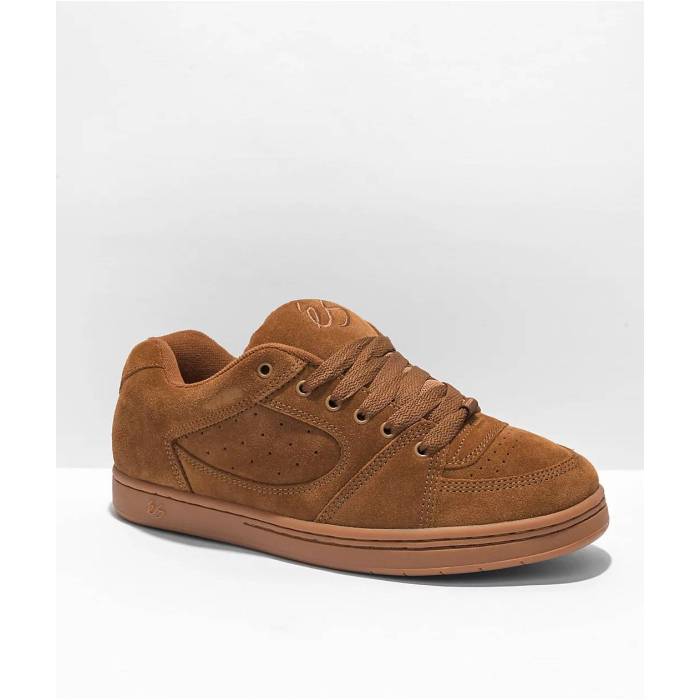 Es 【 Accel Og Brown \u0026 Gum Skate Sho Men\u0027s Brown 】 赤銅色 赤銅色 Skate 滑る メンズ 赤銅色 赤銅色
