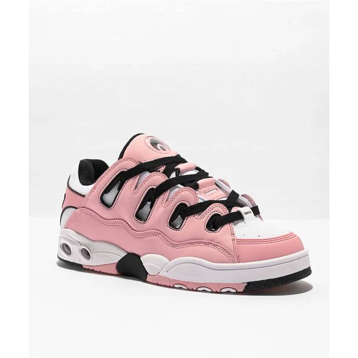 オサイラス Osiris 【 D3 Og Rose White \u0026 Black Skate Shoes Men Light Pastel Pink 】 Rose ローズ 白色 ホワイト 黒色 ブラック Skate スケート シューズ 運動靴 メンズ pink ピンク
