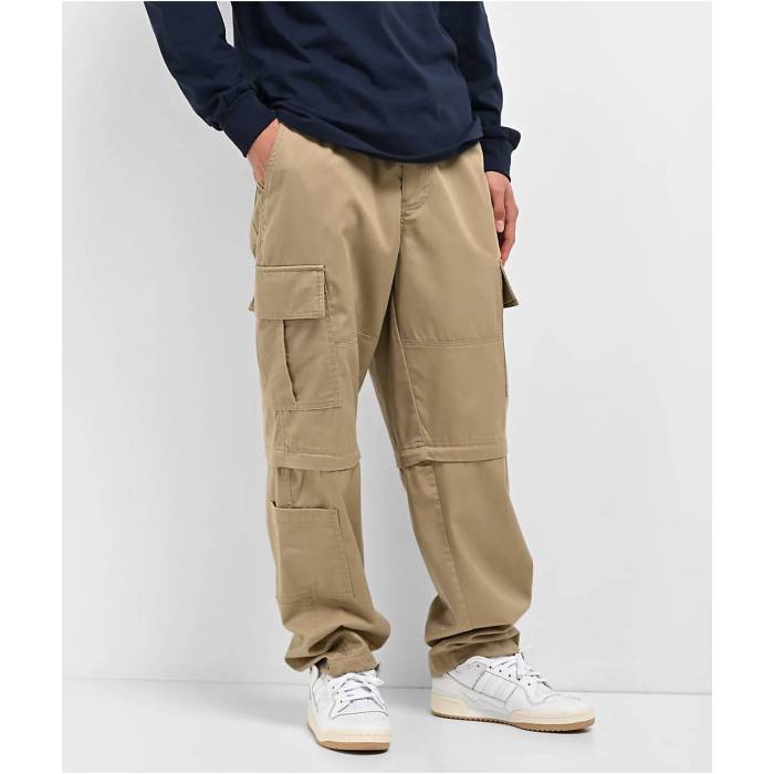 エンパイア Empyre 【 Khaki Zip Off Cargo Skate Pants Men's Beige 】 カーキ カーゴ Skate スケート メンズ ベージュ