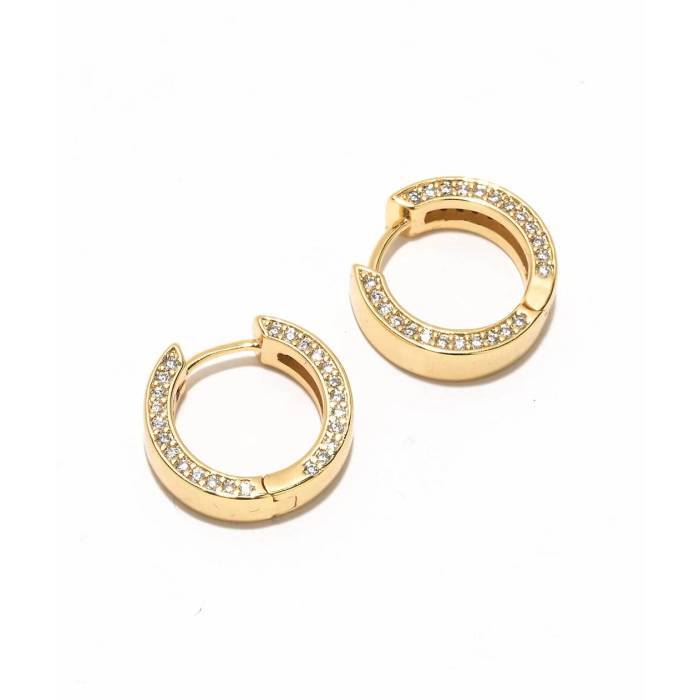 【★百貨店SALE★6/11夜夜中2時迄】The Gold Gods 【 Gold Diamond Hoop Earrings Men\u0027s Gold 】 ゴールド 金剛石 フープ イヤリング メンズ ゴールド
