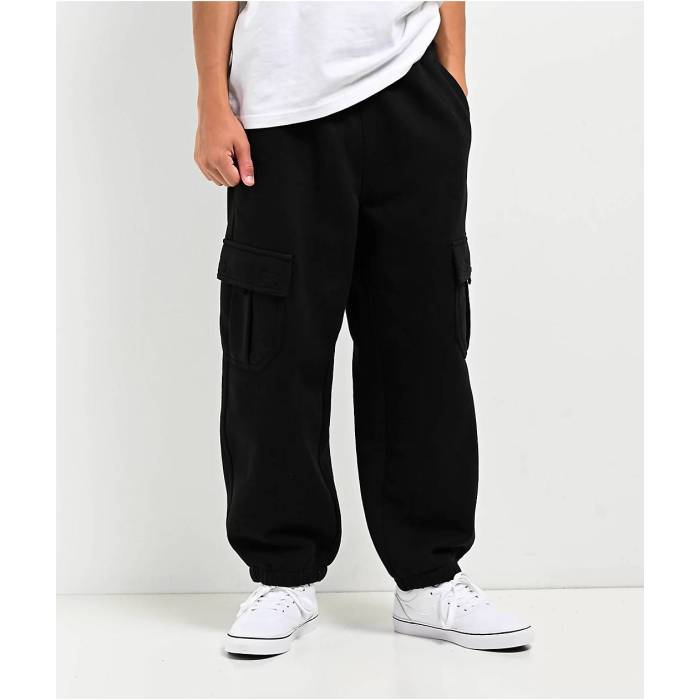 Ninth Hall 【 Kids Stash Black Cargo Sweatpants Kids' Black 】 黒色 ブラック カーゴ ロングタイツ 黒色 ブラック