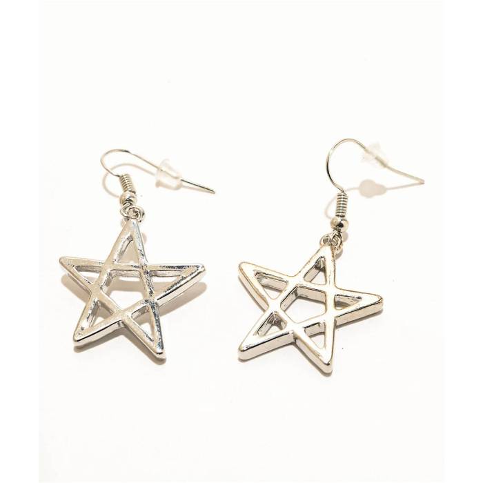 Stone + Locket 【 Pentagram Star Earrings Women's Silver 】 イヤリング レディース Silver 銀色・シルバー