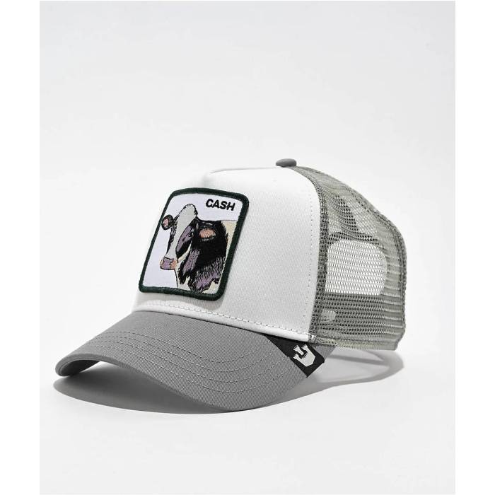 【★百貨店SALE★6/11真夜中2時迄】Goorin Bros. 【 Goorin Cash Cow Grey \u0026 White Trucker Hat Men\u0027s White 】 薄墨色 薄墨色 白いこと 白いこと トラッカー メンズ 白いこと 白いこと