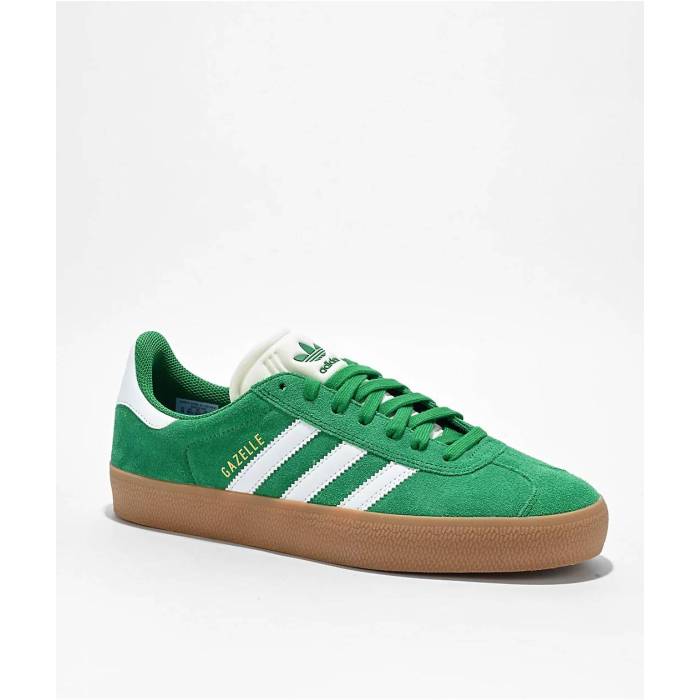 【★百貨店SALE★6/11真夜中2時迄】アディダス Adidas 【 Gazelle Adv Green White \u0026 Gum Skate Shoes Men\u0027s Green 】 ガゼル green 緑・緑であること 白いこと 白いこと Skate 滑る シューズ 運動すること靴 メンズ green 緑・緑であること