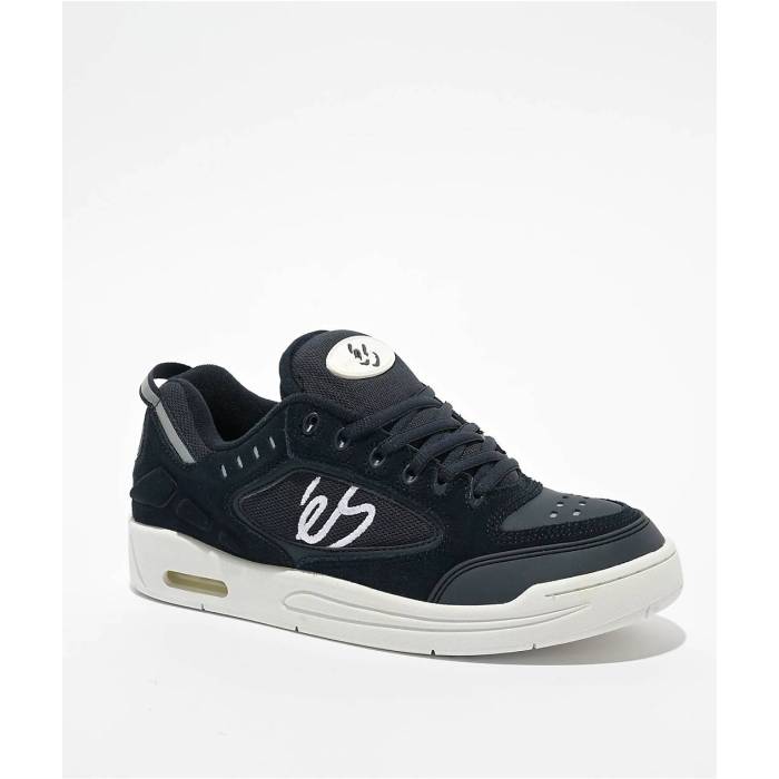 【★百貨店SALE★6/11真夜中2時迄】Es 【 Creager Navy \u0026 White Skate Sho Men\u0027s Dark Blue 】 紺色 米国海軍 白いこと 白いこと Skate 滑る メンズ 青碧 青碧