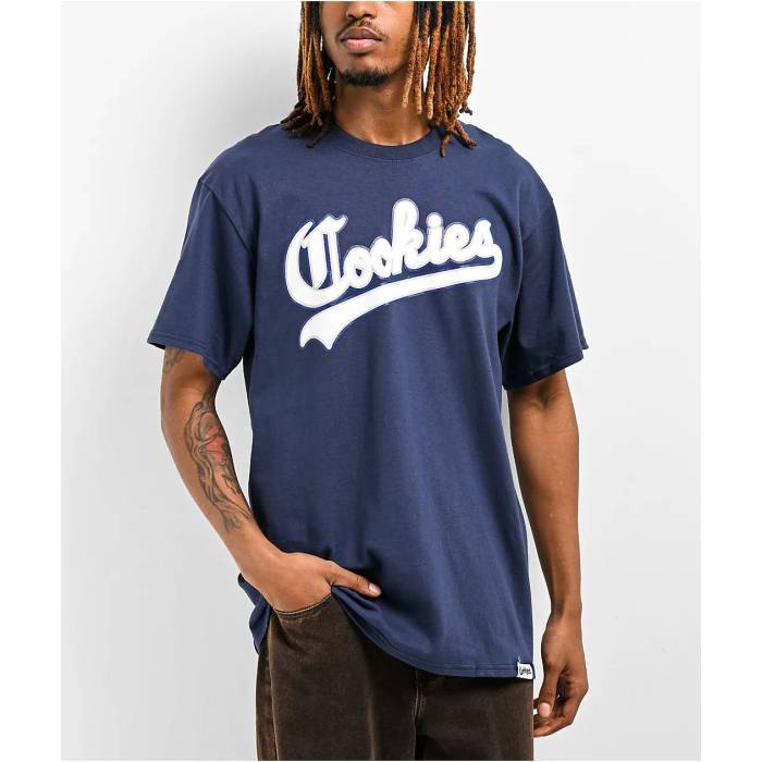 Cookies Clothing 【 Cookies Ivy League Navy T-Shirt Men's Navy 】 紺色 ネイビー Tシャツ メンズ 紺色 ネイビー