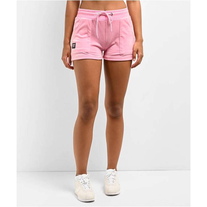 Fb County 【 Pink Velour Track Shorts Women\u0027s Pink 】 pink サクラ色 天鵞絨 貨物自動車 さる股引き レディース pink サクラ色
