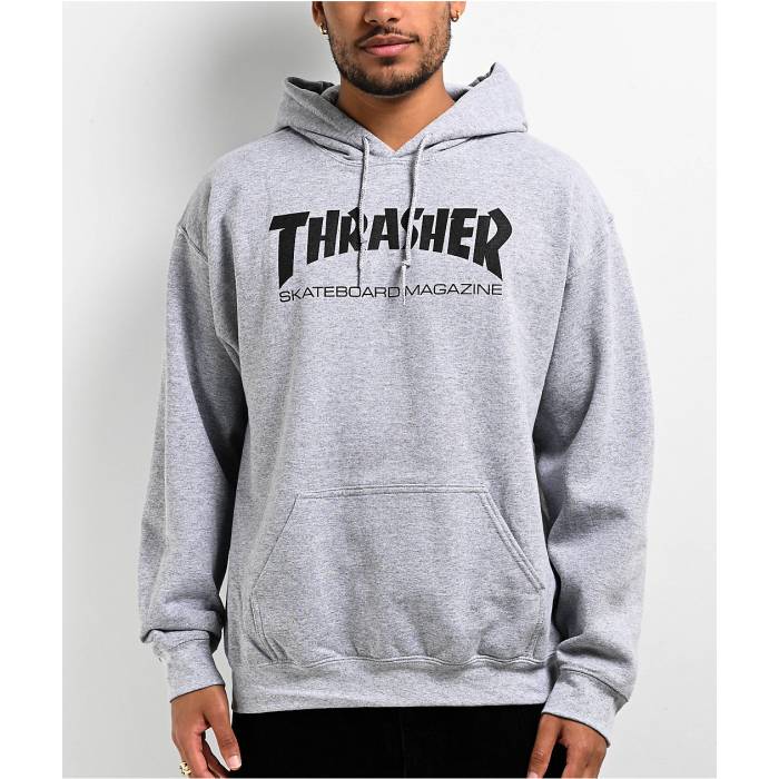 Thrasher 【 Mag Logo Grey Hoodie Men's Grey 】 ロゴ 灰色 グレー フーディー パーカー メンズ 灰色 グレー|スニケス