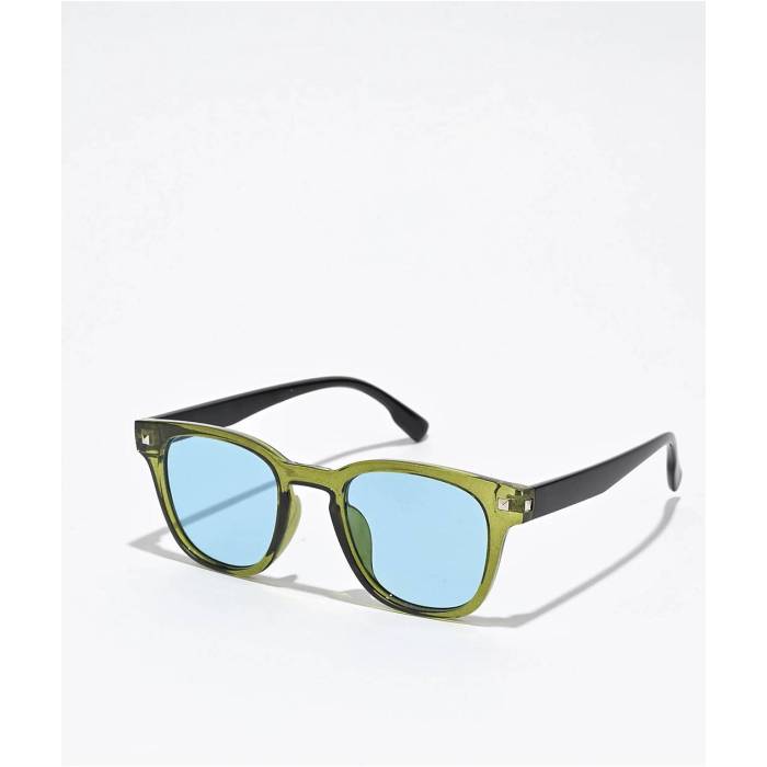 I Sea 【 Index Green & Blue Classic Sunglasses Men's Multicolor 】 green 緑・グリーン 青色 ブルー クラシック サングラス メンズ