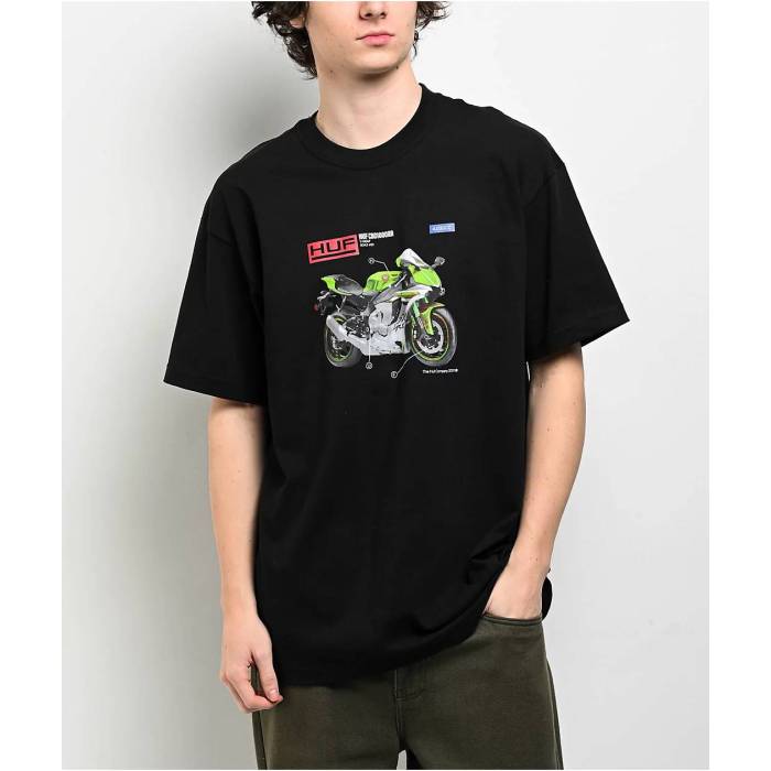 【★百貨店SALE★6/11真夜中2時迄】ハフ Huf 【 420 Cc Black T-Shirt Men\u0027s Black 】 黒いこと 黒いこと ティーシャツ メンズ 黒いこと 黒いこと