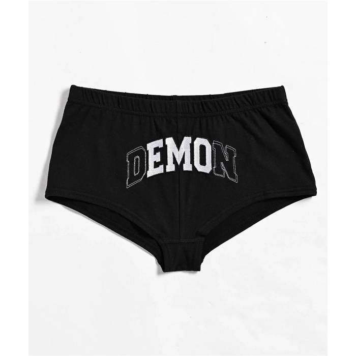 【★百貨店SALE★6/11真夜中2時迄】Broken Promises 【 Demon Black Lounge Shorts Women\u0027s Black 】 黒いこと 黒いこと さる股引き レディース 黒いこと 黒いこと