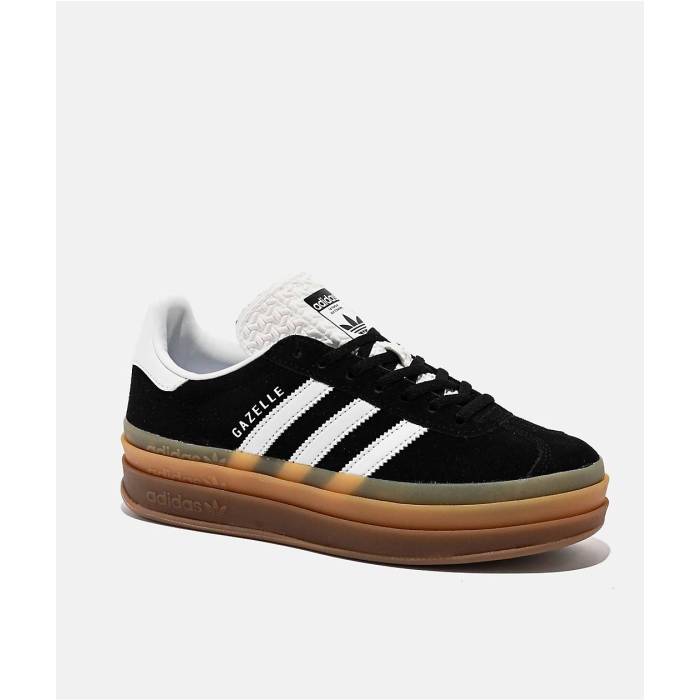【★百貨店SALE★6/11真夜中2時迄】アディダス Adidas 【 Originals Gazelle Bold Core Black Cloud White \u0026 Gum Platform Shoes Women\u0027s Black 】 オリジナルス ガゼル 中核グループ 黒いこと 黒いこと 白いこと 白いこと シューズ 運動すること靴 レディース 黒いこと 黒いこと