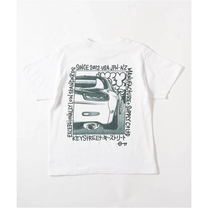 Key Street 【 Kids Halftone White T-Shirt Kids\u0027 White 】 白いこと 白いこと プルオーバー 白いこと 白いこと