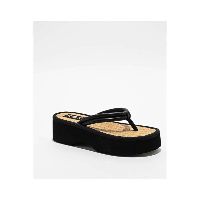 【★百貨店SALE★6/11真夜中2時迄】ロキシー Roxy 【 Ryana Black Platform Sandals Women\u0027s Multicolor 】 黒いこと 黒いこと サンダル レディース
