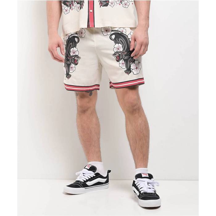 Ninth Hall 【 Panther Natural Lounge Shorts Men\u0027s Natural 】 自然的 さる股引き メンズ 自然的