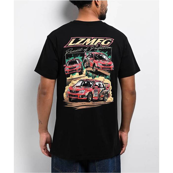 Lzmfg 【 Rally Black T-Shirt Men Black 】 黒色 ブラック Tシャツ メンズ 黒色 ブラック