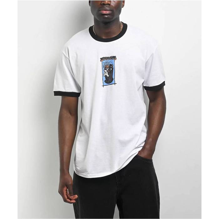 【★百貨店SALE★6/11真夜中2時迄】帝国 Empyre 【 Garbage Man Ringer White T-Shirt Men\u0027s White 】 白いこと 白いこと ティーシャツ メンズ 白いこと 白いこと
