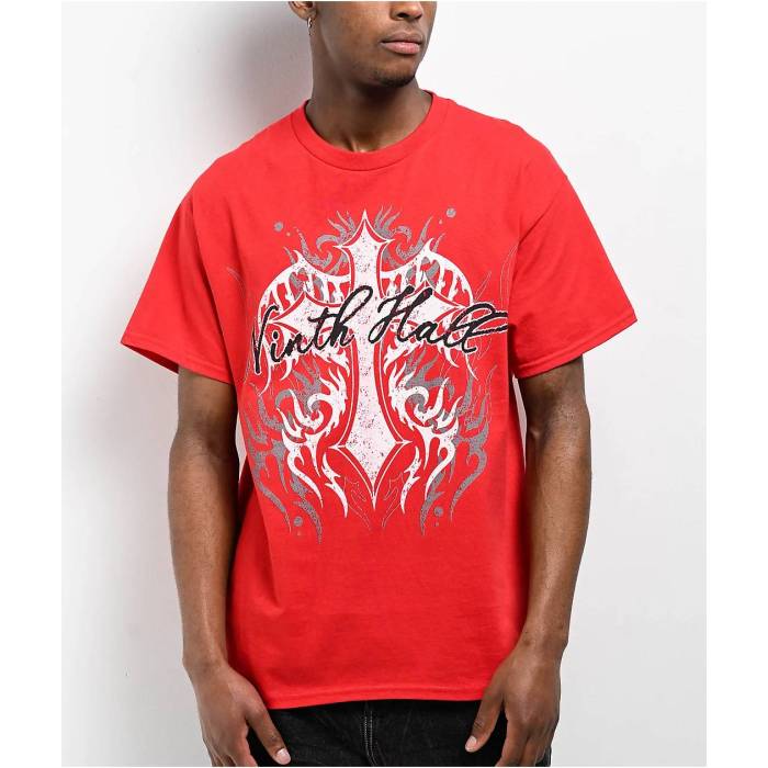 Ninth Hall 【 Bless Up Red T-Shirt Men's Red 】 Red 赤・レッド Tシャツ メンズ Red 赤・レッド｜スニケス