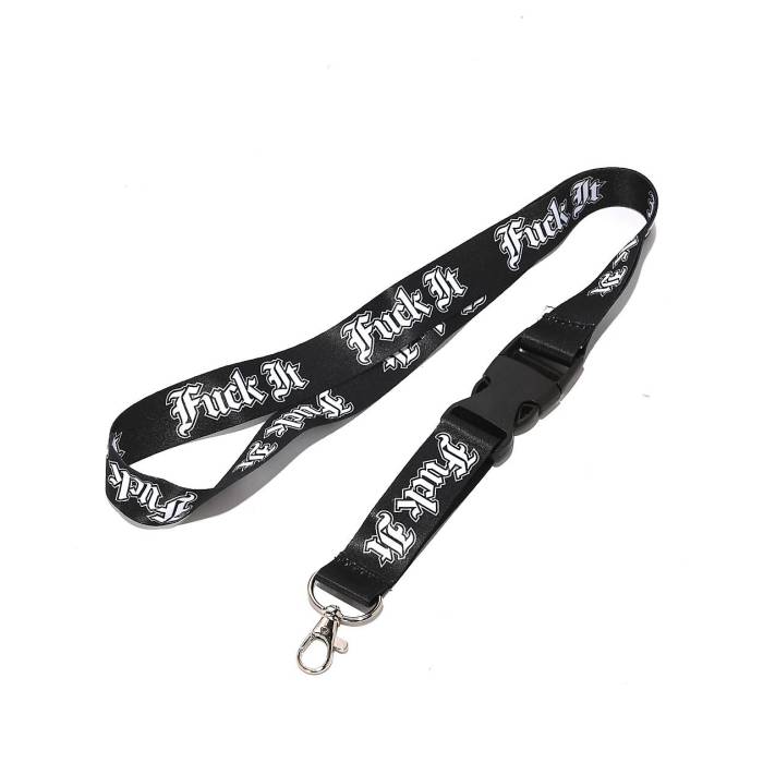 ハフ Huf 【 Old English Fuck It Black Lanyard Men's Multicolor 】 黒色 ブラック メンズ
