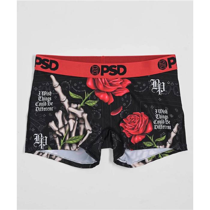 【★百貨店SALE★6/11真夜中2時迄】ピーエスディーアンダーウェア Psd Underwear 【 Psd X Broken Promises Wishful Thinking Boyshort Underwear Women\u0027s Red 】 アンダー御召しもの 下着類 レディース Red 赤・赤いこと