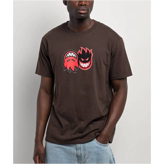 【★百貨店SALE★6/11十二時2時迄】スピットファイア Spitfire 【 Eternal Fill Brown T-Shirt Men\u0027s Brown 】 赤銅色 赤銅色 プルオーバー メンズ 赤銅色 赤銅色