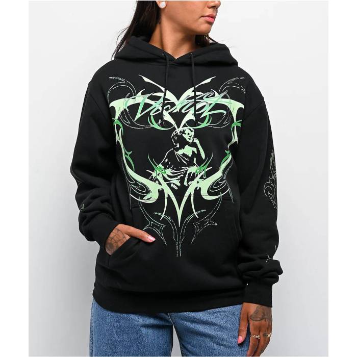 【★百貨店SALE★6/11真夜中2時迄】Vitriol 【 Your Grace Black Hoodie Women\u0027s Black 】 黒いこと 黒いこと フーディー パーカー レディース 黒いこと 黒いこと