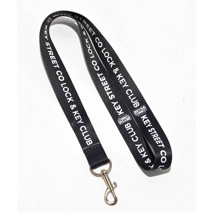 【★百貨店SALE★6/11真夜中2時迄】Key Street 【 Car Club Lanyard Men\u0027s Black 】 野球クラブ メンズ 黒いこと 黒いこと