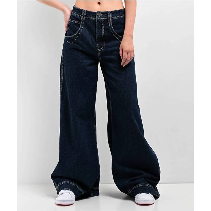 A.lab 【 Digital Turntable Dark Blue Raver Jeans Women's Dark Blue 】 青色 ブルー ジーンズ レディース 青色 ブルー