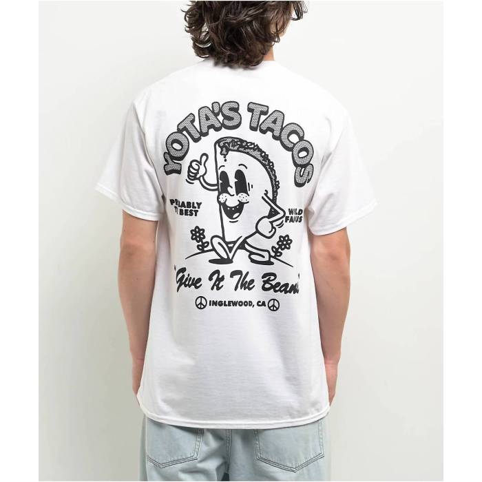 Donut 【 Yota's Tacos White T-Shirt Men's White 】 白色 ホワイト Tシャツ メンズ 白色 ホワイト