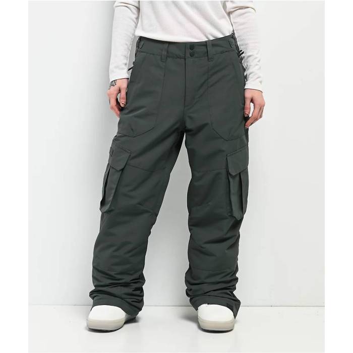 【★百貨店SALE★6/11真夜中2時迄】ロキシー Roxy 【 Trooper Green 10K Cargo Snowboard Pants Women\u0027s - 】 green 緑・緑であること 積貨委託貨物 レディース NULL