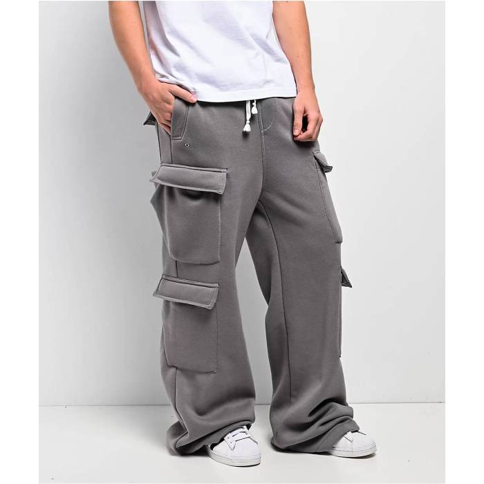 アメリカンスティッチ American Stitch 【 Grey Cargo Loose Fit Sweatpants Men's Grey 】 灰色 グレー カーゴ ロングタイツ メンズ 灰色 グレー