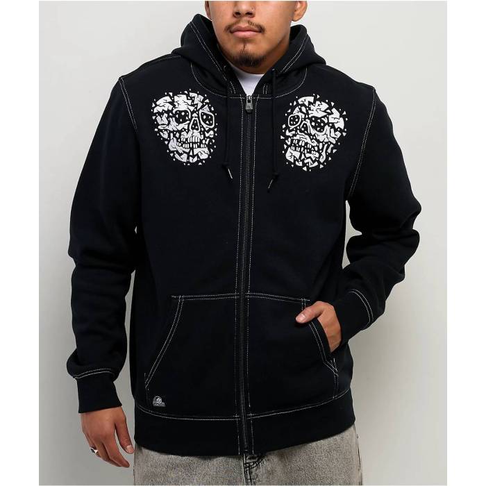 【★百貨店SALE★6/11十二時2時迄】Lurking Class By Sketchy Tank 【 Unchained Black Zip Hoodie Men\u0027s Black 】 黒いこと 黒いこと フーディー パーカー メンズ 黒いこと 黒いこと