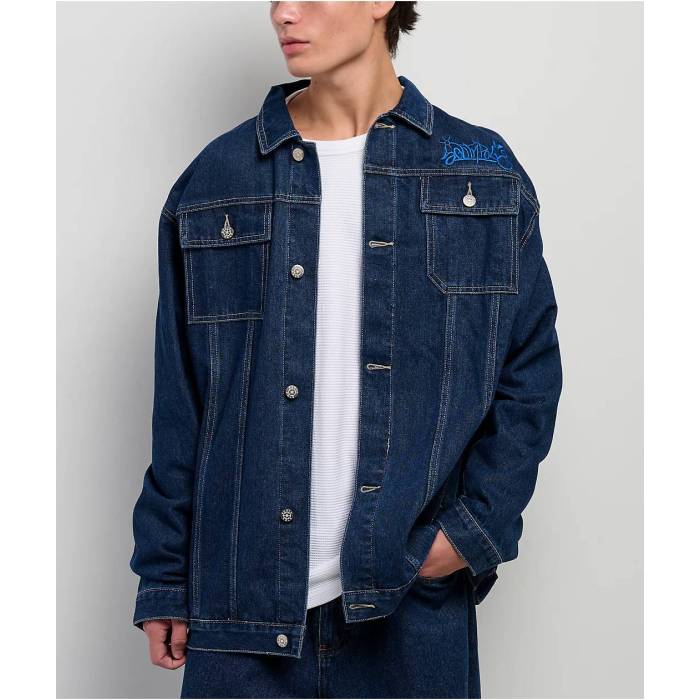 【★百貨店SALE★6/11真夜中2時迄】サウス極点 Southpole 【 125 Navy Denim Jacket Men\u0027s Navy 】 紺色 米国海軍 ジーンズ Jacket 上衣 メンズ 紺色 米国海軍