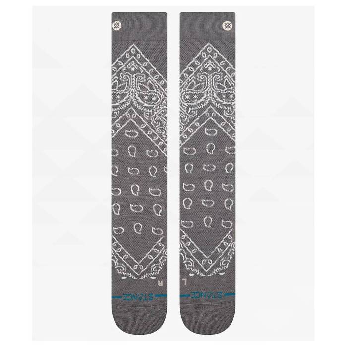 スタンス Stance 【 Barrio Mid Wool Grey Snow Socks Men's Grey 】 ミッド 灰色 グレー ソックス・靴下 メンズ 灰色 グレー｜スニケス