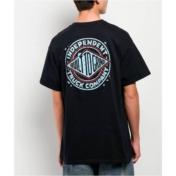 Independent 【 Stone Summit Black T-Shirt Men\u0027s Black 】 黒いこと 黒いこと プルオーバー メンズ 黒いこと 黒いこと