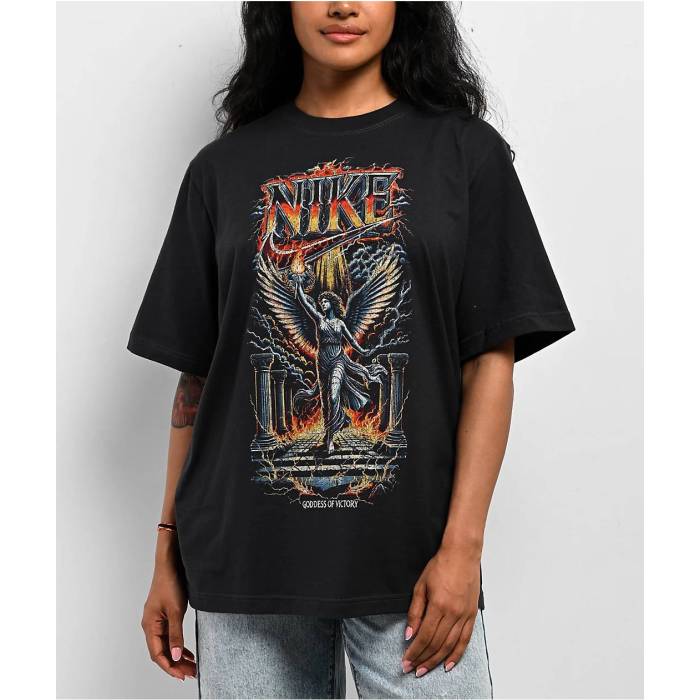 ナイキ Nike 【 Sportswear Band Black T-Shirt Women's Brown 】 黒色 ブラック Tシャツ レディース 茶色 ブラウン｜スニケス